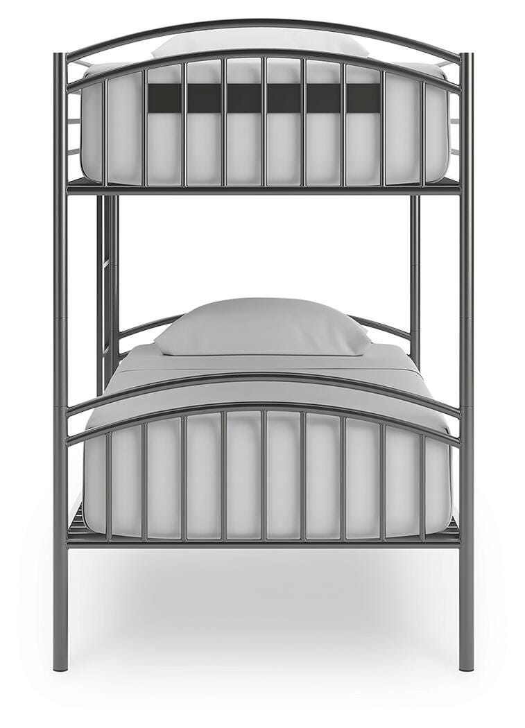 Lanceburg Twin over Twin Bunk Bed with Ladder - PCB400-59