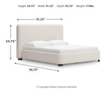 Brintstreet California King Upholstered Bed - PCB401-95