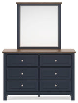 Landocken Full Panel Bed, Dresser and Mirror - B414B7