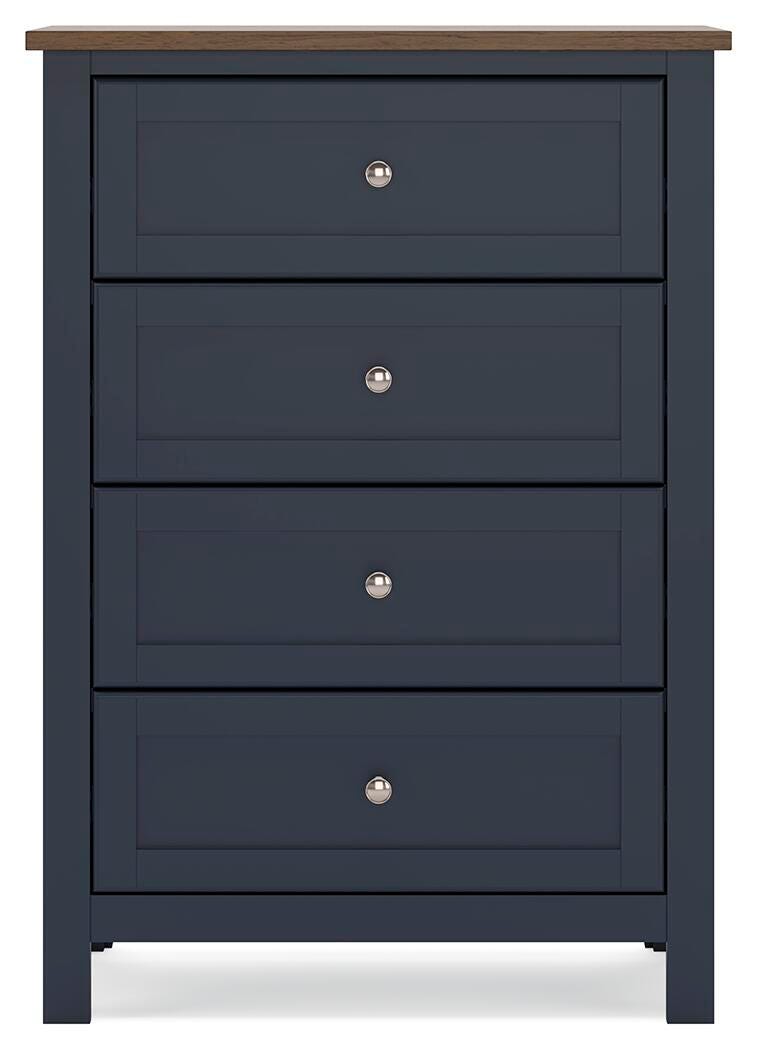Landocken Twin Panel Bed, Chest and Nightstand - B414B19