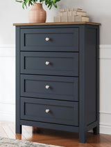 Landocken Twin Panel Bed, Chest and Nightstand - B414B19