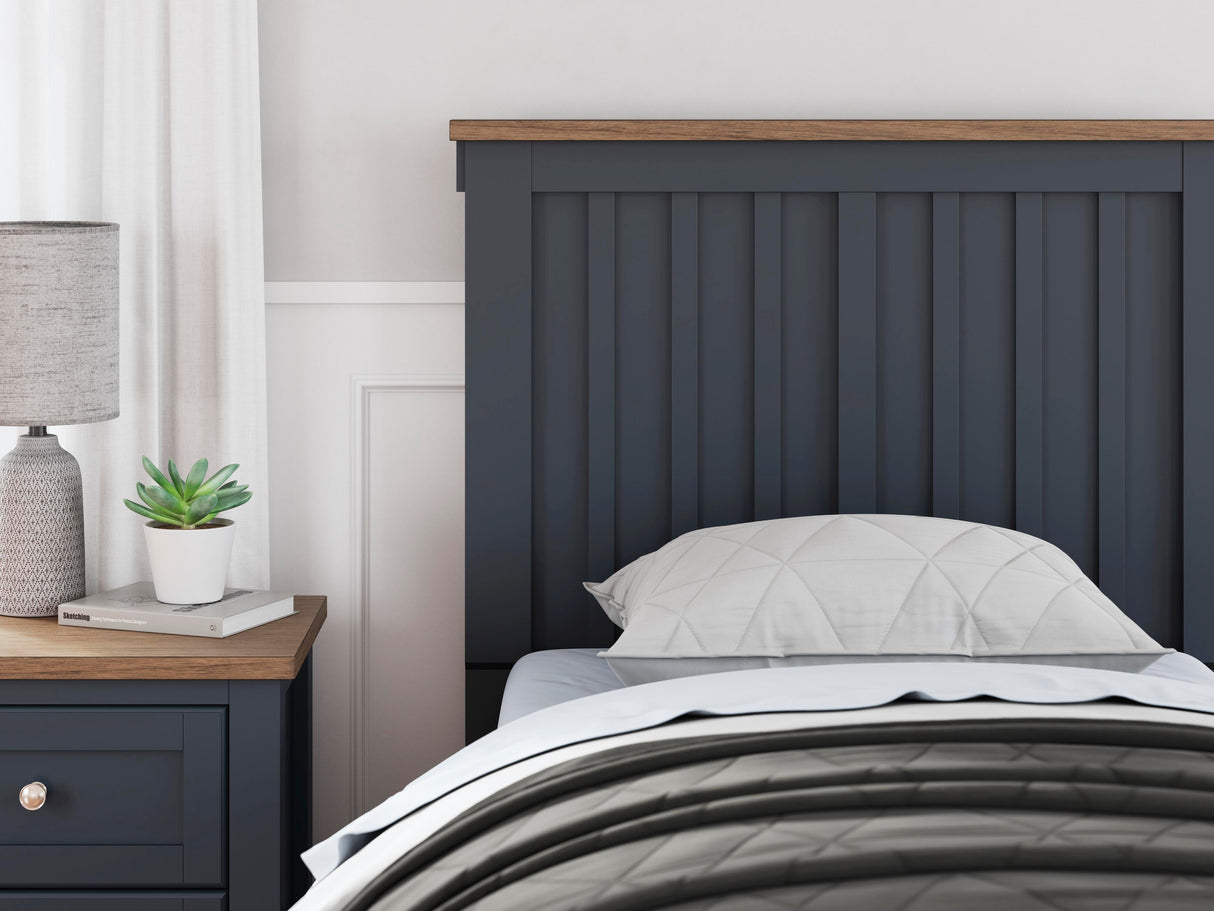 Landocken Twin Panel Headboard, Dresser and Mirror - B414B13
