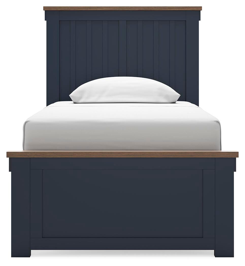 Landocken Twin Panel Bed, Dresser and Mirror - B414B6