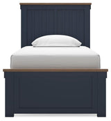 Landocken Twin Panel Bed, Dresser and Mirror - B414B6