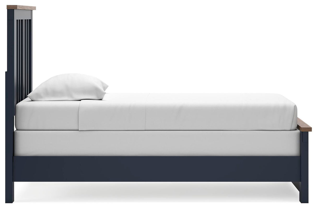 Landocken Twin Panel Bed, Dresser and Mirror - B414B6