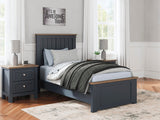 Landocken Twin Panel Bed, Chest and Nightstand - B414B19