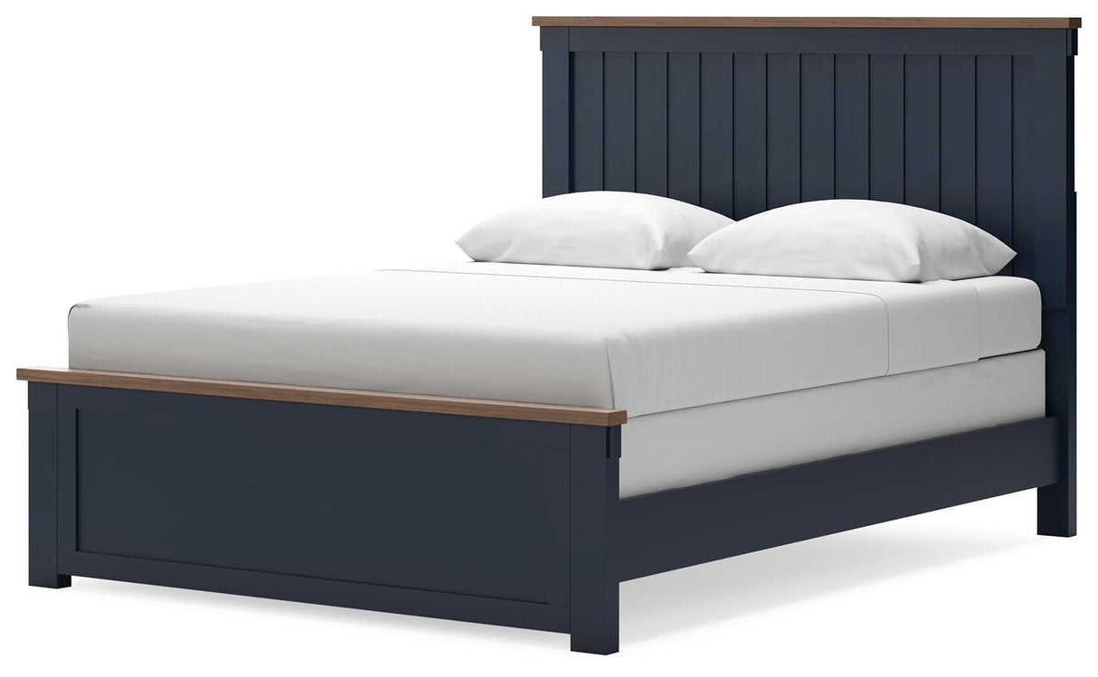 Landocken Queen Panel Bed, Dresser and Mirror - B414B11