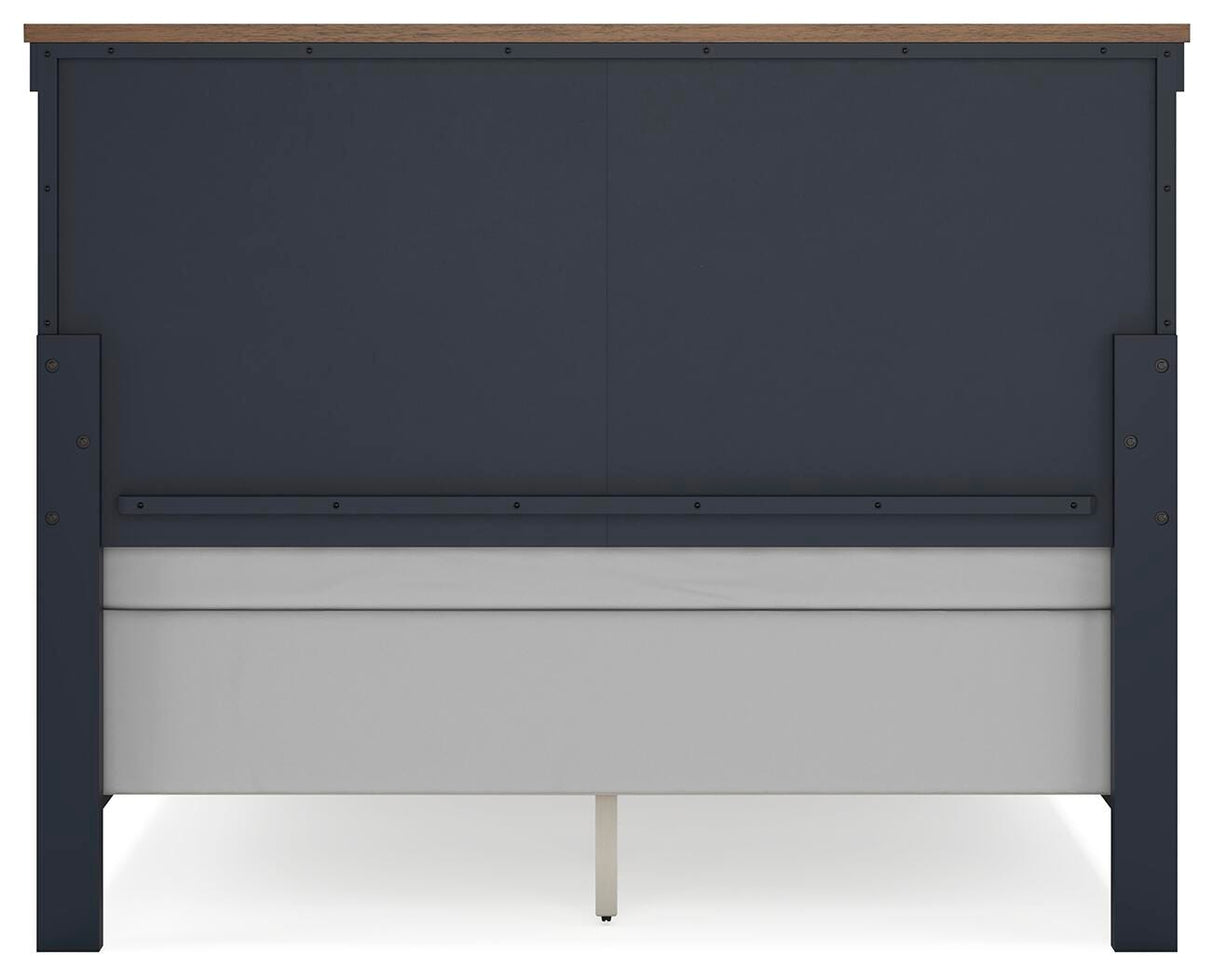 Landocken Queen Panel Bed, Dresser and Mirror - B414B11