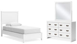 Binterglen Twin Panel Bed, Dresser and Mirror - B427B3