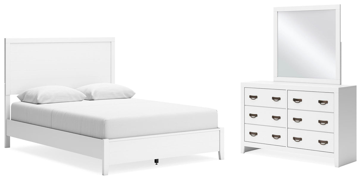 Binterglen Queen Panel Bed, Dresser and Mirror - B427B7