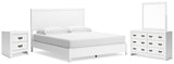 Binterglen King Panel Bed, Dresser, Mirror and Nightstand - B427B16
