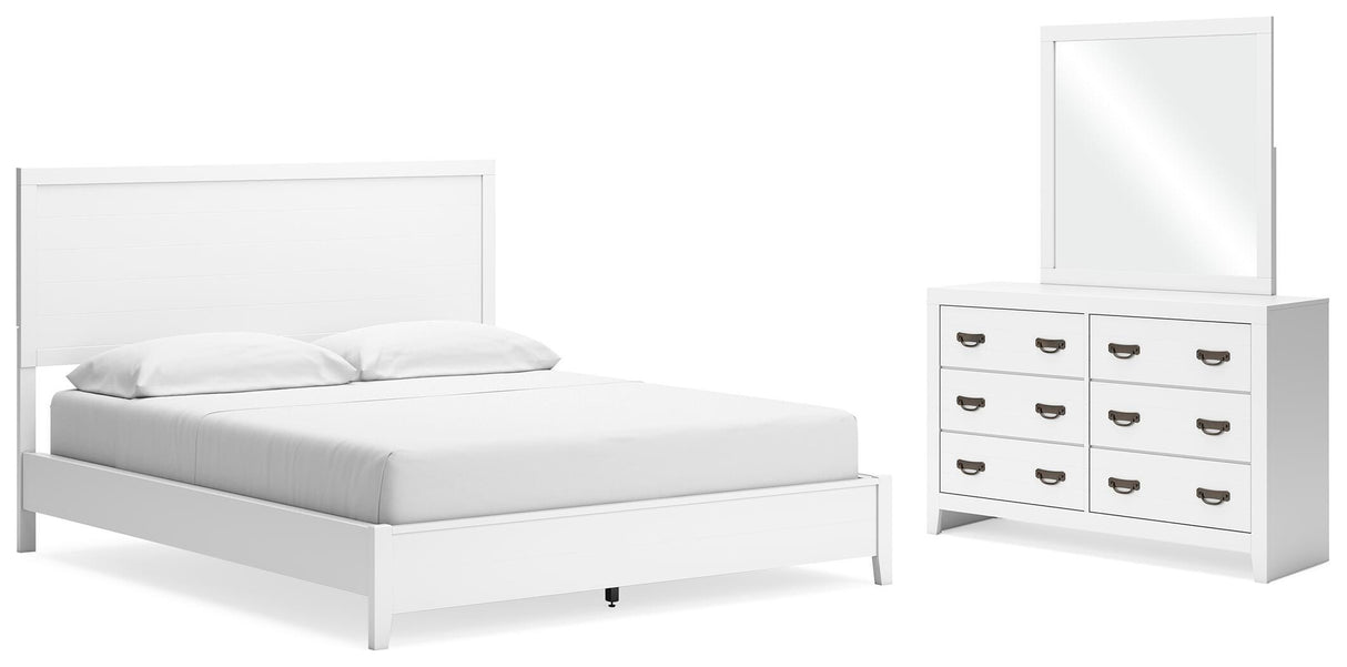 Binterglen California King Panel Bed, Dresser and Mirror - B427B13