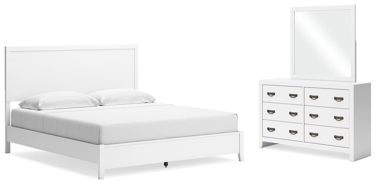 Binterglen King Panel Bed, Dresser and Mirror - B427B12