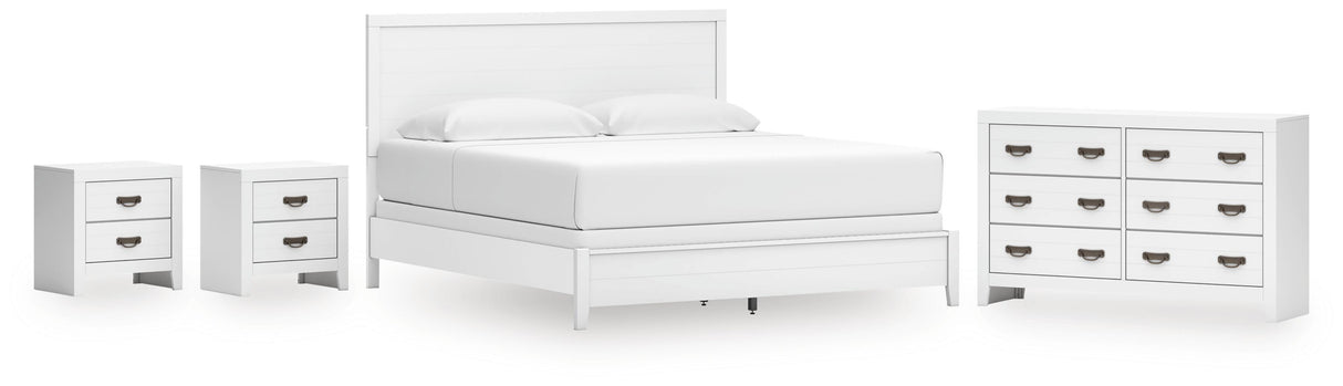 Binterglen King Panel Bed, Dresser and 2 Nightstands - B427B20