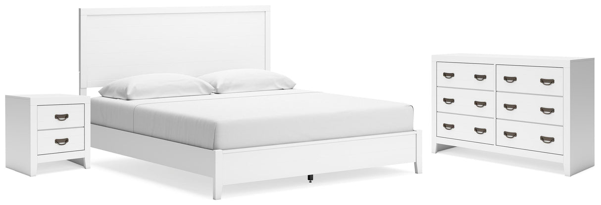 Binterglen King Panel Bed, Dresser and Nightstand - B427B11