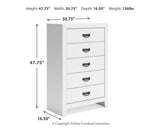 Binterglen Twin Panel Bed, Dresser, Mirror, Chest and 2 Nightstands - B427B19