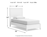Binterglen Twin Panel Bed, Dresser and Mirror - B427B3