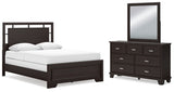 Covetown Queen Panel Bed, Dresser and Mirror - B441B7