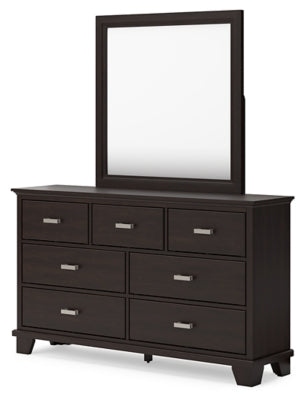 Covetown Twin Panel Bed, Dresser and Mirror - B441B3