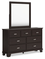 Covetown Twin Panel Bed, Dresser and Mirror - B441B3