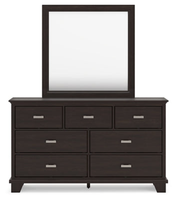 Covetown Twin Panel Bed, Dresser and Mirror - B441B3