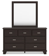 Covetown Twin Panel Bed, Dresser and Mirror - B441B3