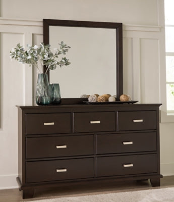 Covetown Twin Panel Bed, Dresser and Mirror - B441B3