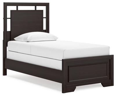 Covetown Twin Panel Bed, Dresser and Mirror - B441B3