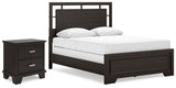 Covetown Queen Panel Bed and Nightstand - B441B17