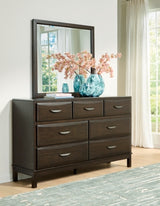 Vanmore Full Storage Bed, Dresser and Mirror - B479B5