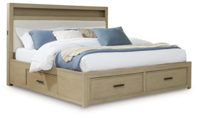 Calmoro Queen Bookcase Bed - B602B4