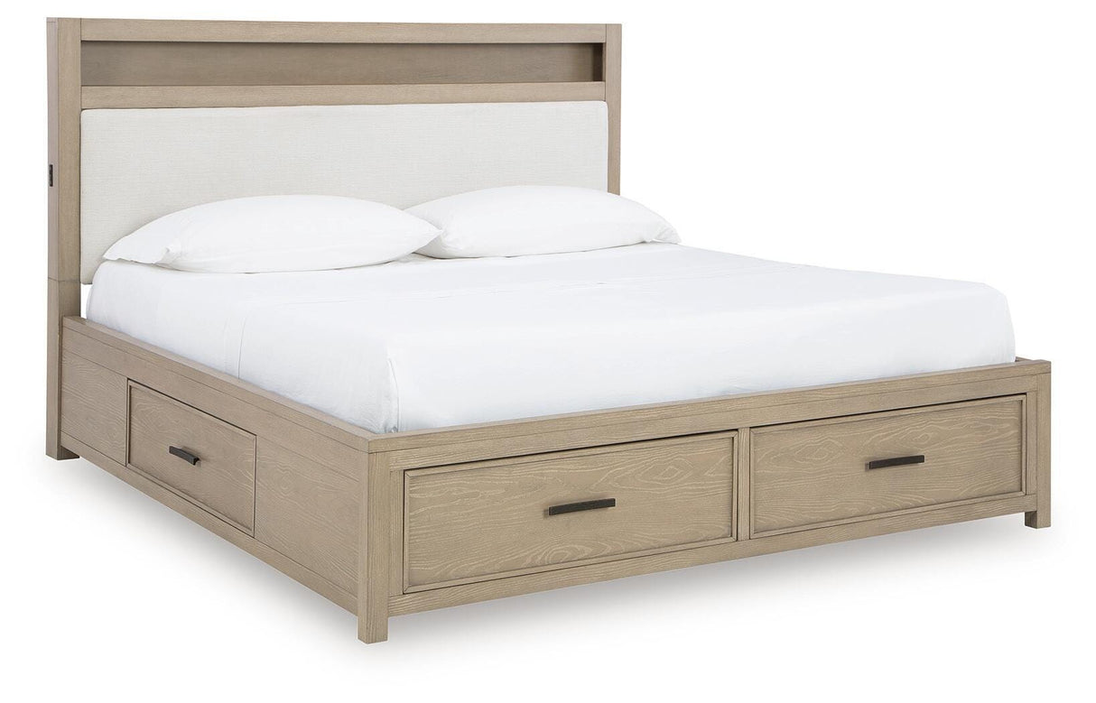 Calmoro King Bookcase Bed - B602B8