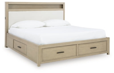 Calmoro Queen Bookcase Bed - B602B4