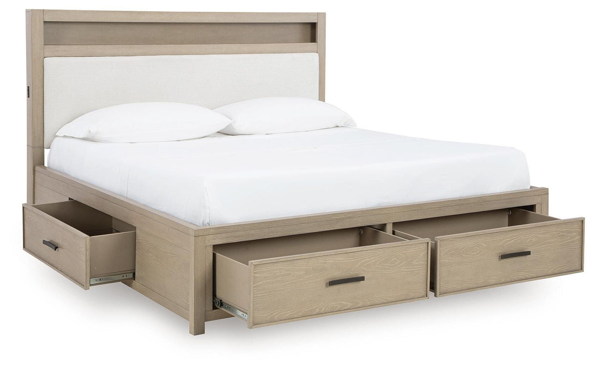 Calmoro California King Bookcase Bed - B602B9