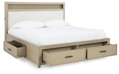 Calmoro Queen Bookcase Bed - B602B4