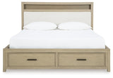 Calmoro Queen Bookcase Bed - B602B4