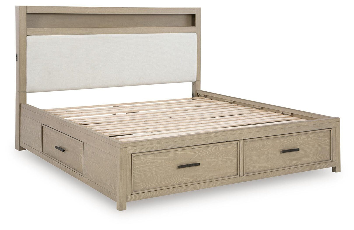 Calmoro California King Bookcase Bed - B602B9