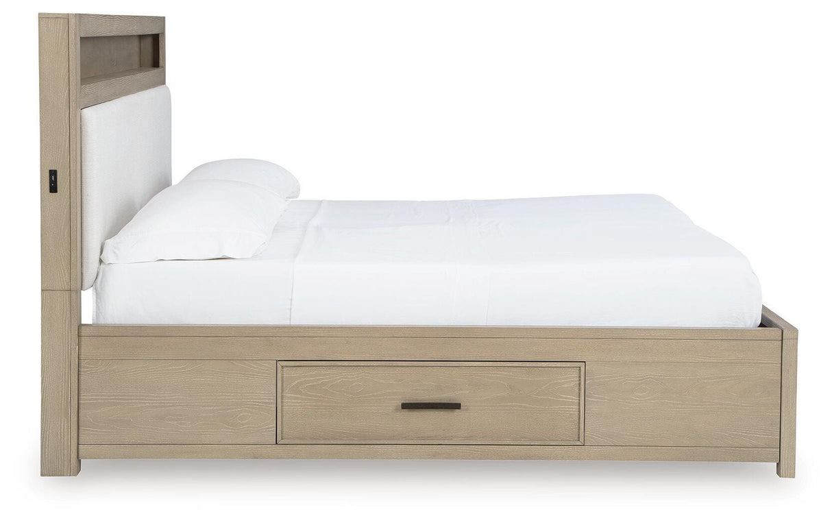 Calmoro King Bookcase Bed - B602B8