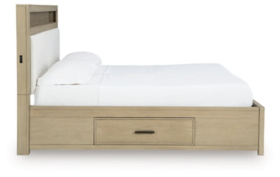 Calmoro Queen Bookcase Bed - B602B4