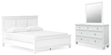 Fortman California King Panel Bed, Dresser and Mirror - B680B14