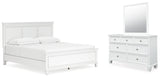 Fortman King Panel Bed, Dresser and Mirror - B680B13