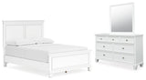 Fortman Full Panel Bed, Dresser and Mirror - B680B9