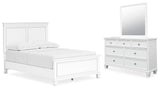 Fortman Full Panel Bed, Dresser and Mirror - B680B9