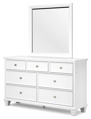 Fortman King Panel Bed, Dresser, Mirror and Nightstand - B680B17