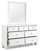 Fortman Twin Panel Bed, Dresser and Mirror - B680B7
