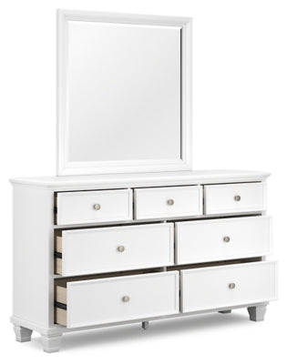 Fortman King Panel Bed, Dresser and Mirror - B680B13