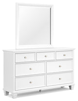 Fortman King Panel Bed, Dresser, Mirror, Chest and Nightstand - B680B18
