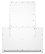Fortman Twin Panel Bed, Dresser and Mirror - B680B7