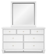 Fortman California King Panel Bed, Dresser and Mirror - B680B14