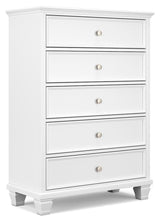 Fortman King Panel Bed, Dresser, Mirror, Chest and Nightstand - B680B18